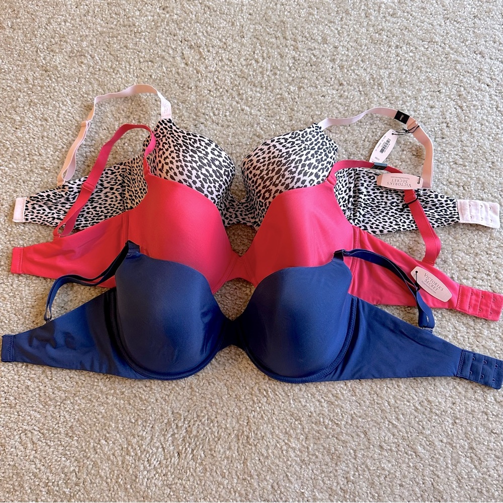 NWT Victoria’s Secret 36DD The Nakeds Lined Perfect Coverage - Lot of 3